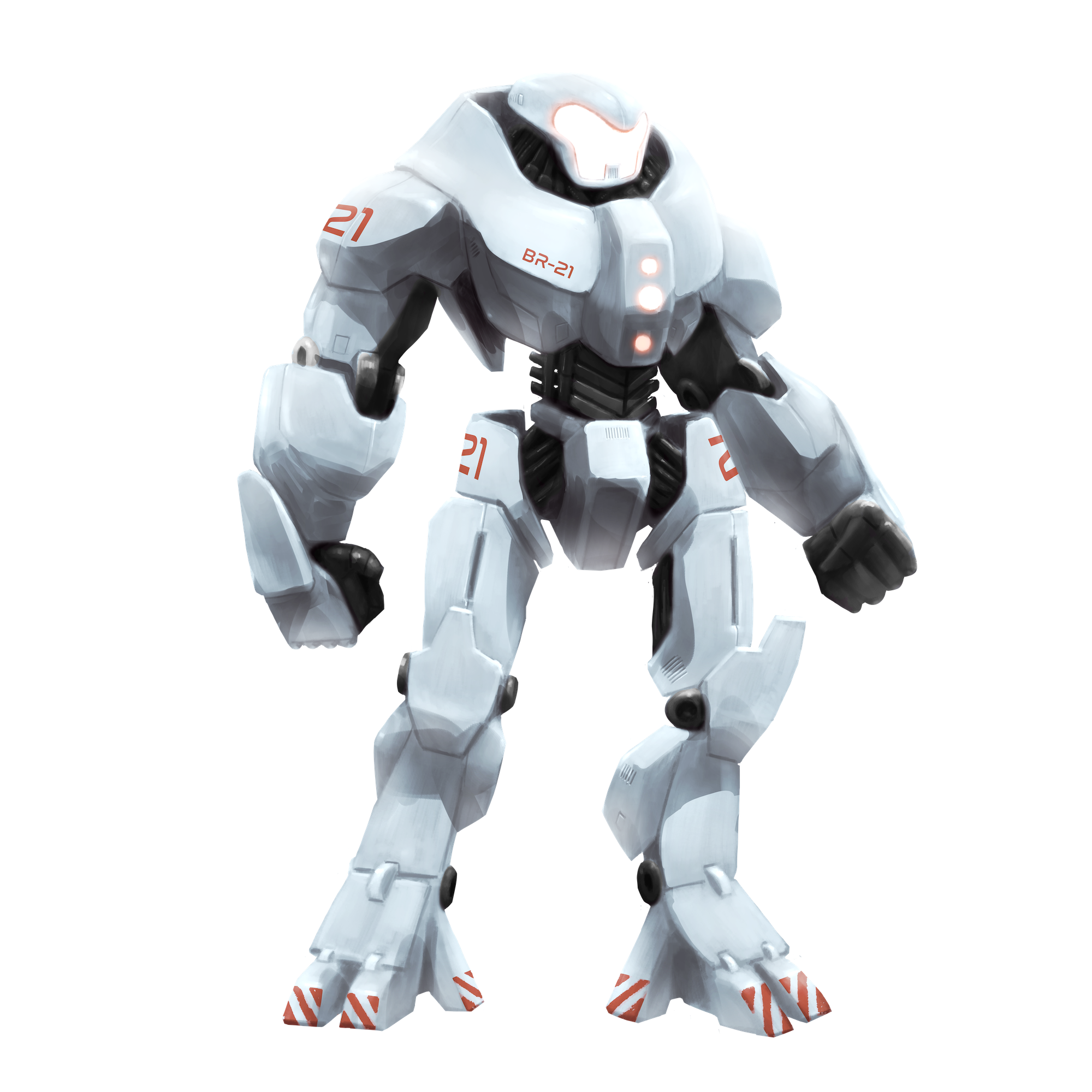 Robotron de cor branca