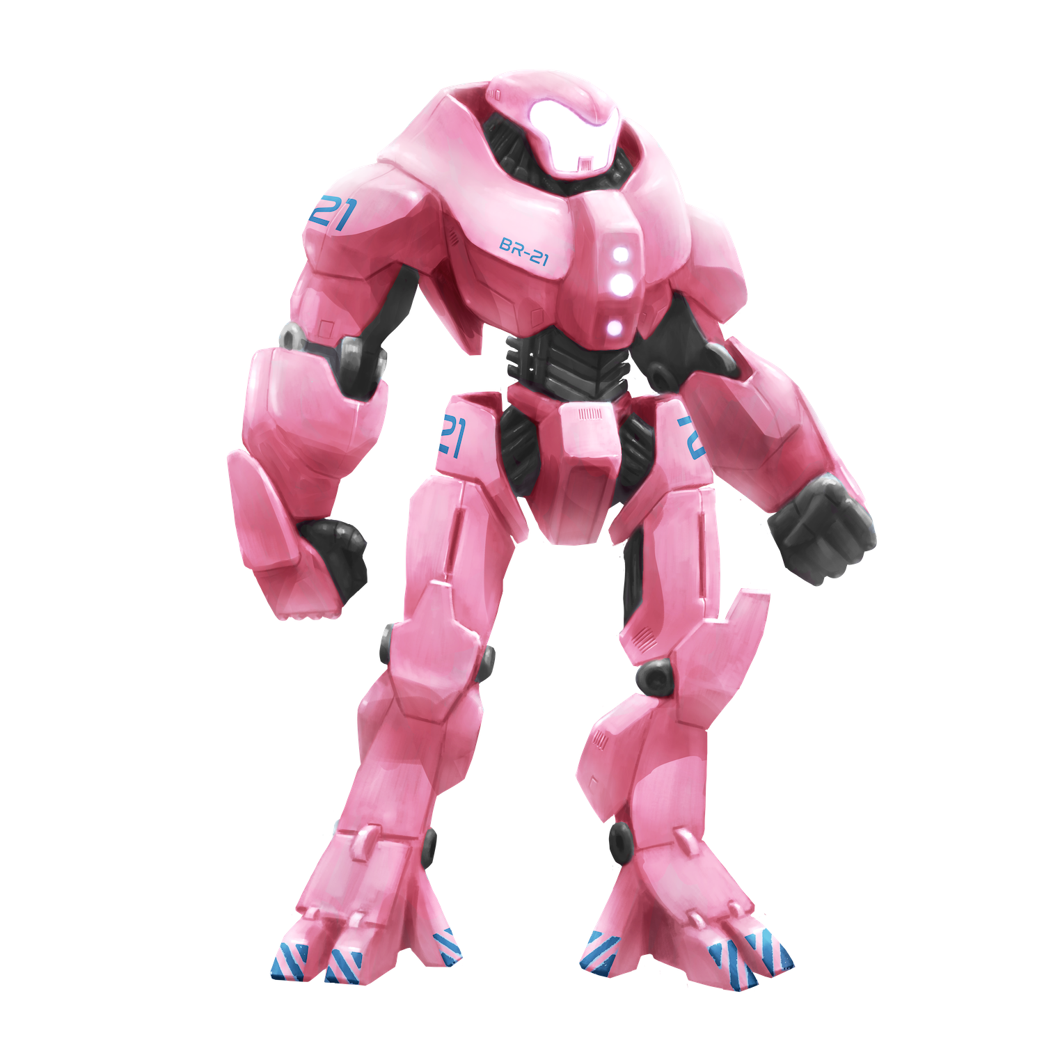 Robotron de cor rosa