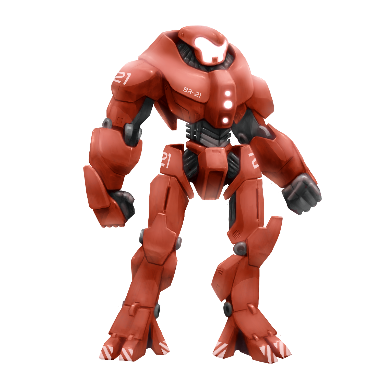 Robotron de cor vermelha